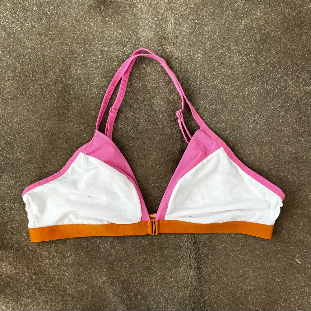 aerie Color Block Mesh Triangle Cup Bra